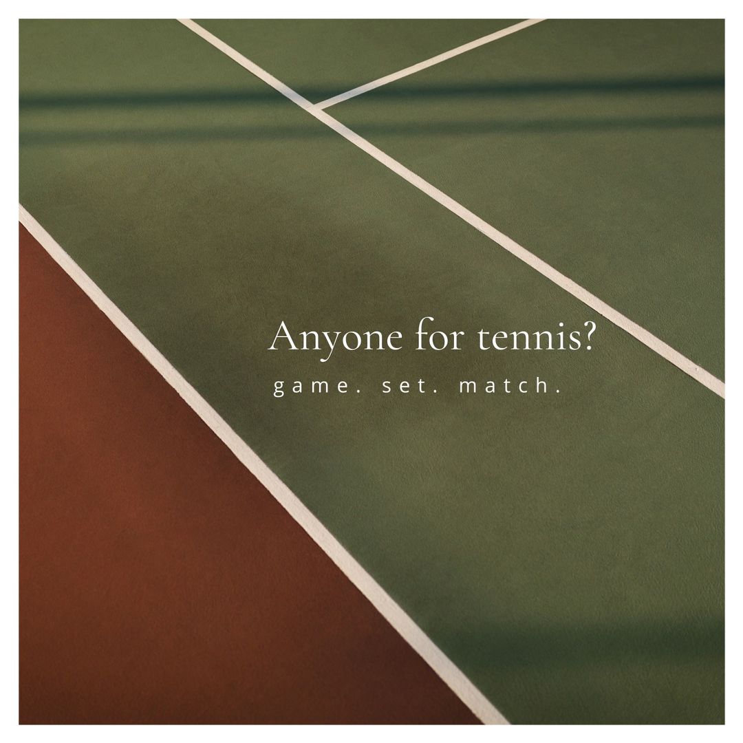 Intersecting Lines of Tennis Court Evoking Competition and Precision - Download Free Stock Templates Pikwizard.com