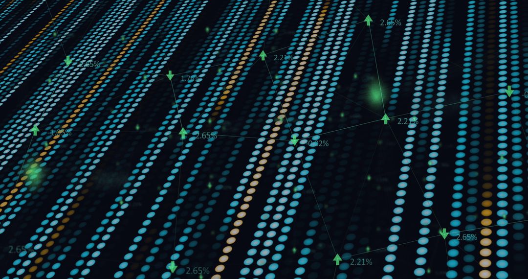 Abstract Digital Interface with Dotted Pattern