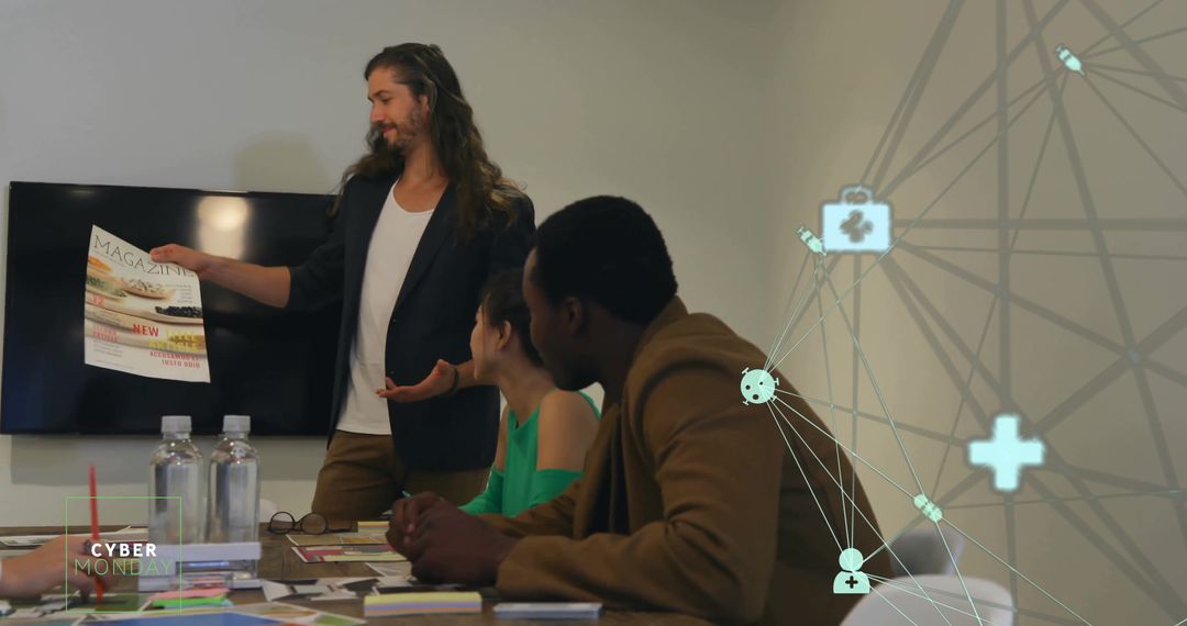 Team Collaboration on Innovative Project with Digital Future Focus