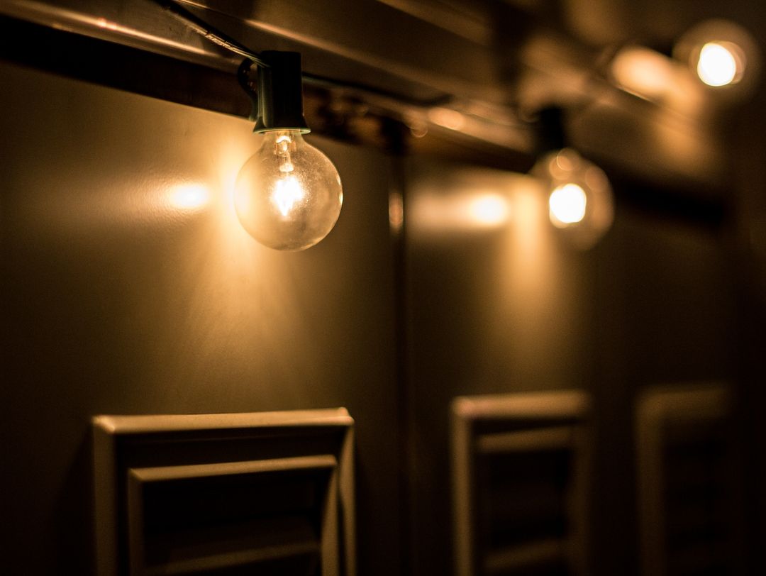 Cozy Atmosphere With Vintage String Lights