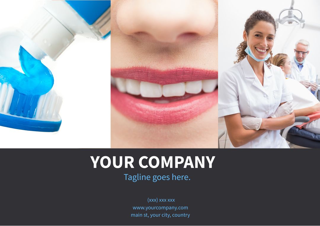 Trusted Dental Services Promotion with Bright Smile and Dentist Images - Download Free Stock Templates Pikwizard.com