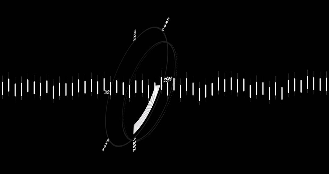 Digital Security Concept with Padlock and Waves