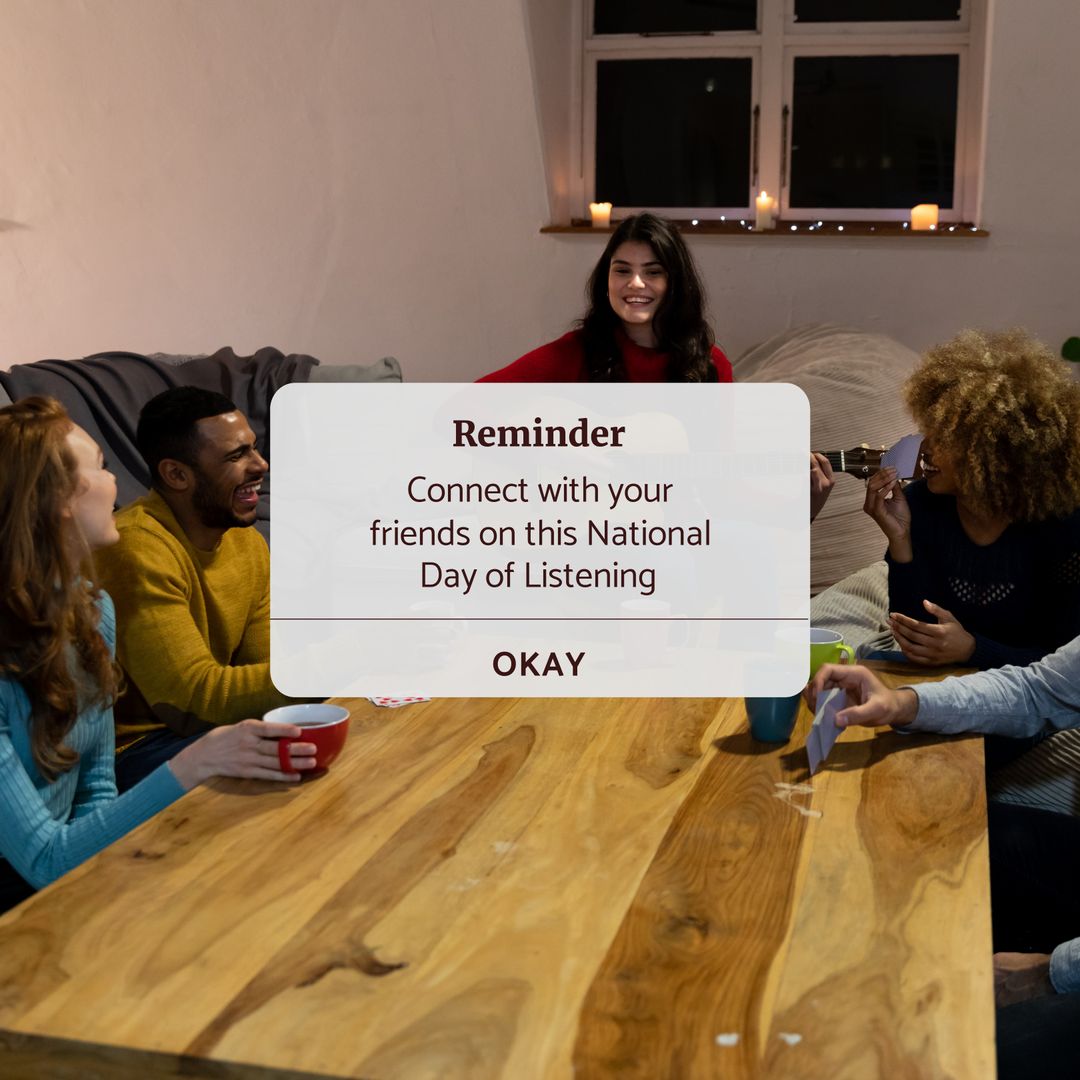 Diverse Friends Celebrating National Day of Listening