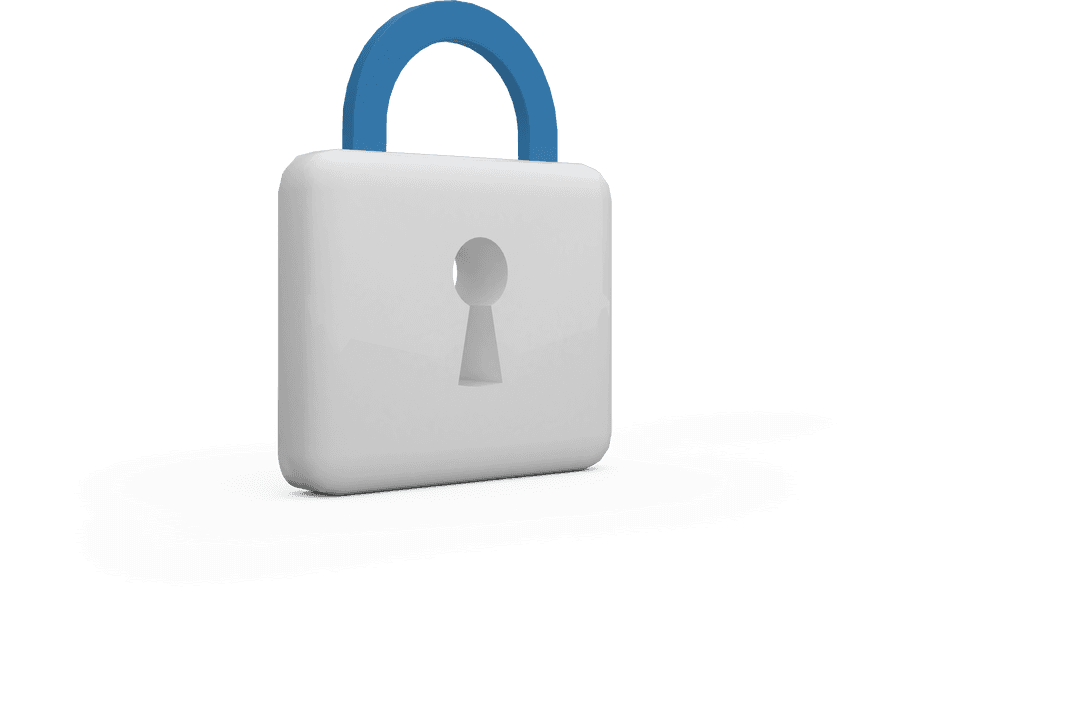 Transparent Padlock Symbolics Privacy Security Connection