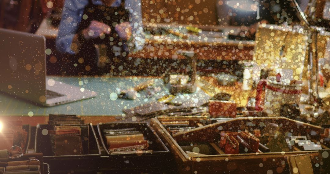 Creative Workshop Ambience with Glittering Glow