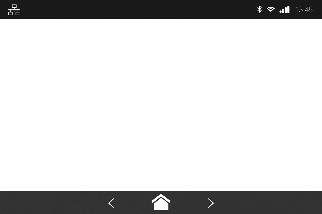 Transparent Cloud Icon with Refresh Arrow on Black Background