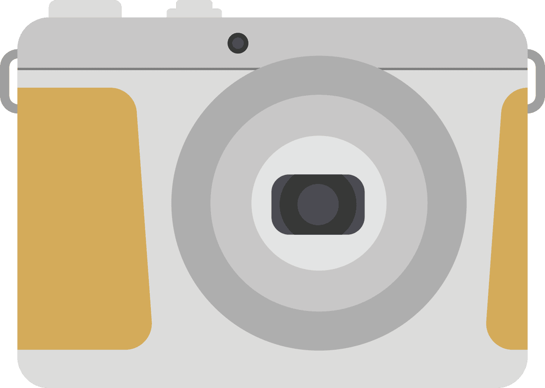 Transparent Camera Illustration PNG Vector Digital Design