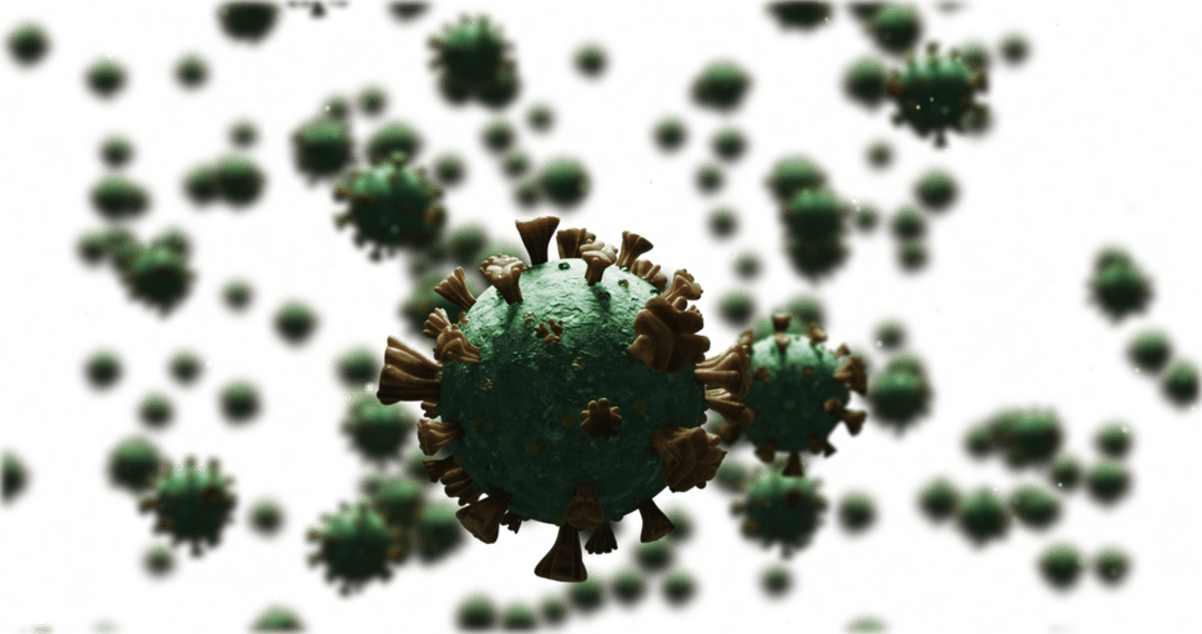 Multiple Transparent Microscopic Covid-19 Cells