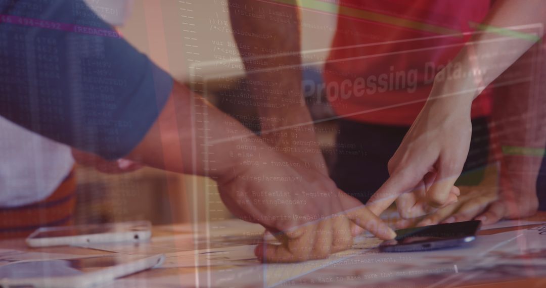 Collaborative Team Discusses Financial Data Analysis