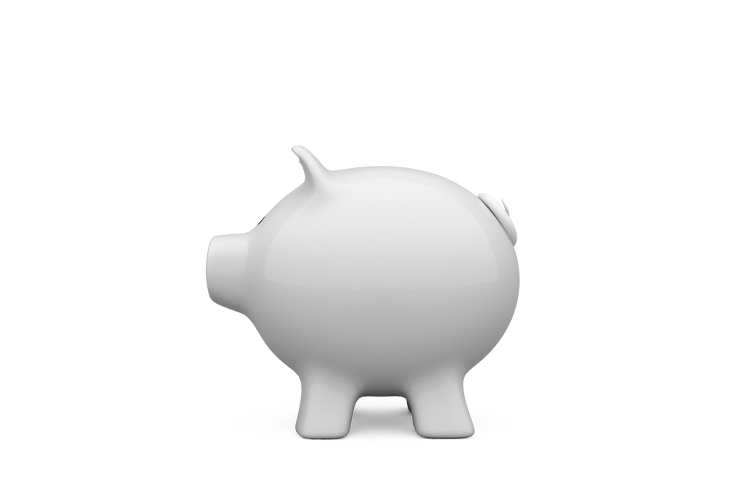 White Piggy Bank Transparent Background Illustration - Download Free Stock Images Pikwizard.com