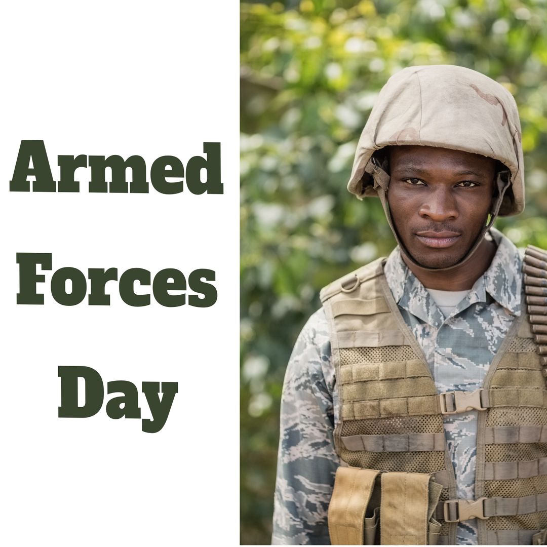 Armed Forces Day Tribute with Proud Army Soldier