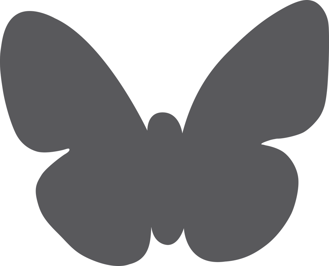 Grey Butterfly Silhouette Transparent Background Illustration - Download Free Stock Images Pikwizard.com