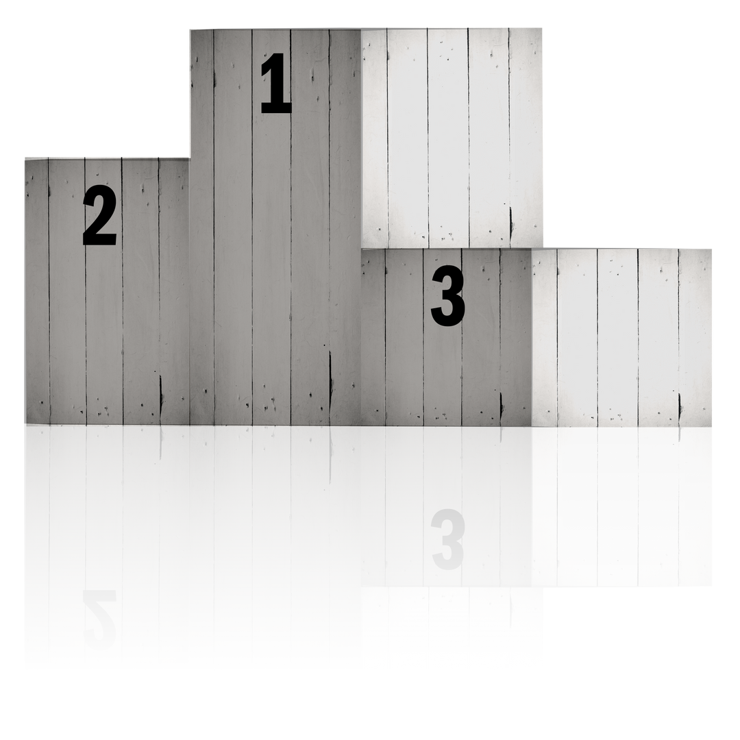 Wooden Podium with Competitive Placement Numbers on Transparent Background - Download Free Stock Images Pikwizard.com