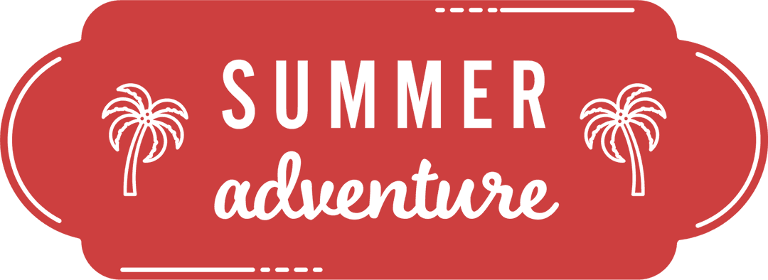 Summer Adventure Badge Transparent Background