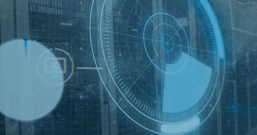 Digital Interface Overlaying Data Center Server