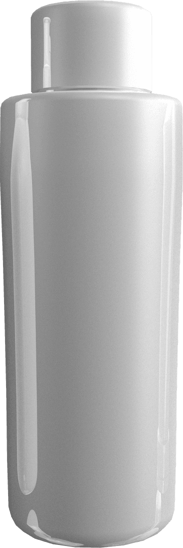 Transparent Empty Shampoo Bottle for Packaging Design