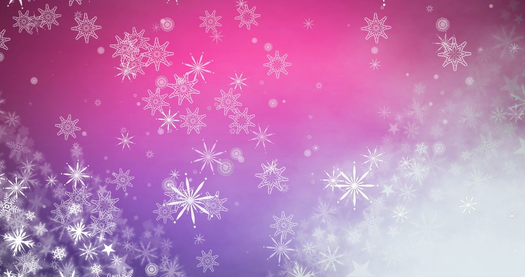 Whimsical Snowflakes Inventive Purple Celebration Backdrop