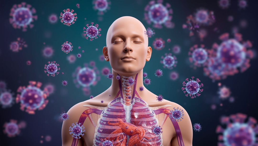 3D Anatomical Model with Viruses Enhancing Healthcare Processes