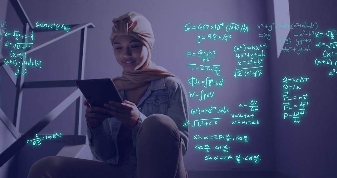 Diverse Student Engaging with Digital Mathematics