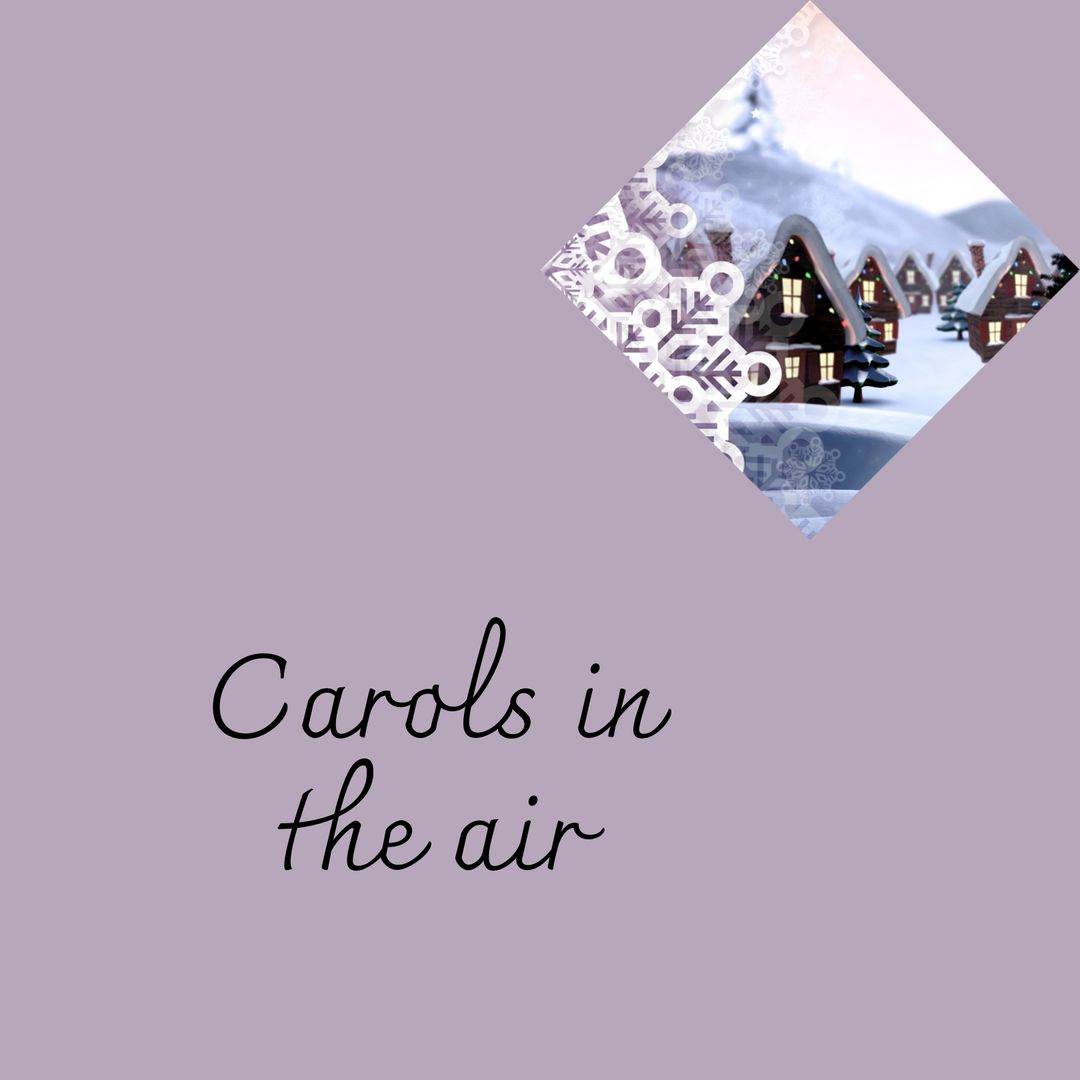 Winter Wonderland with Holiday Carols and Festive Scene