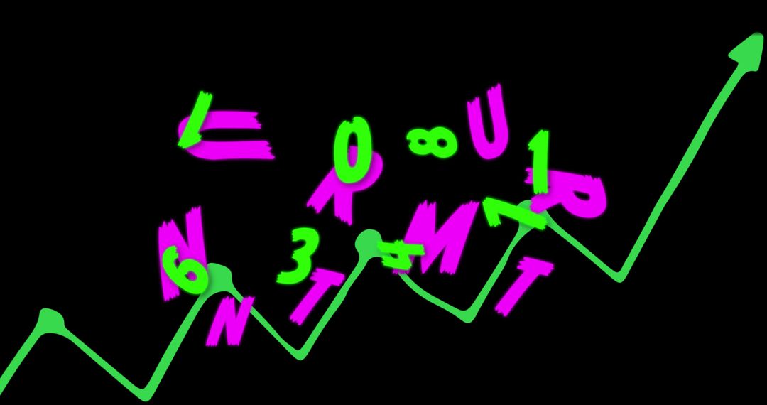 Digital Financial Growth Concept with Abstract Graphics