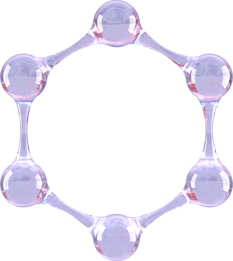 Close-up Transparent Abstract Molecule Model Isolated on White - Download Free Stock Images Pikwizard.com