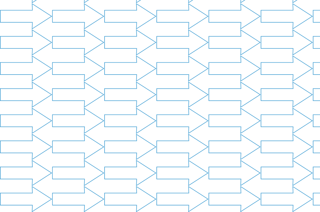 Seamless Blue Arrows Pattern on Transparent Background