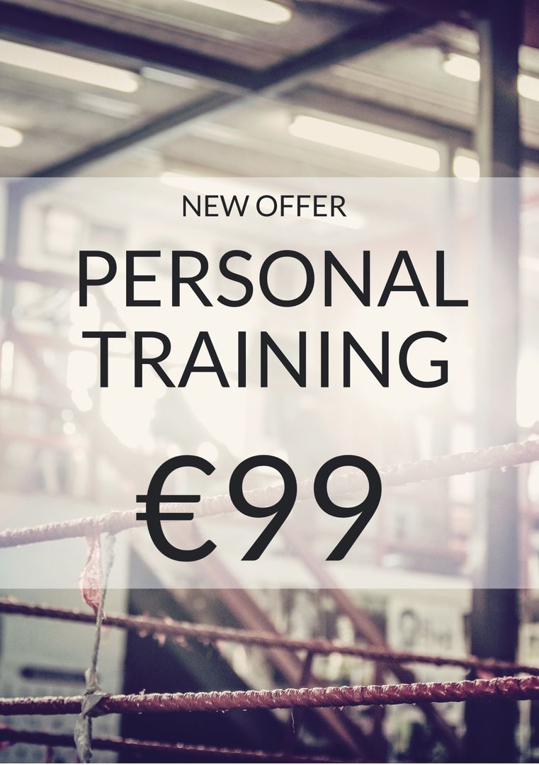 Promotional Offer for Personal Training in Boxing Gym
