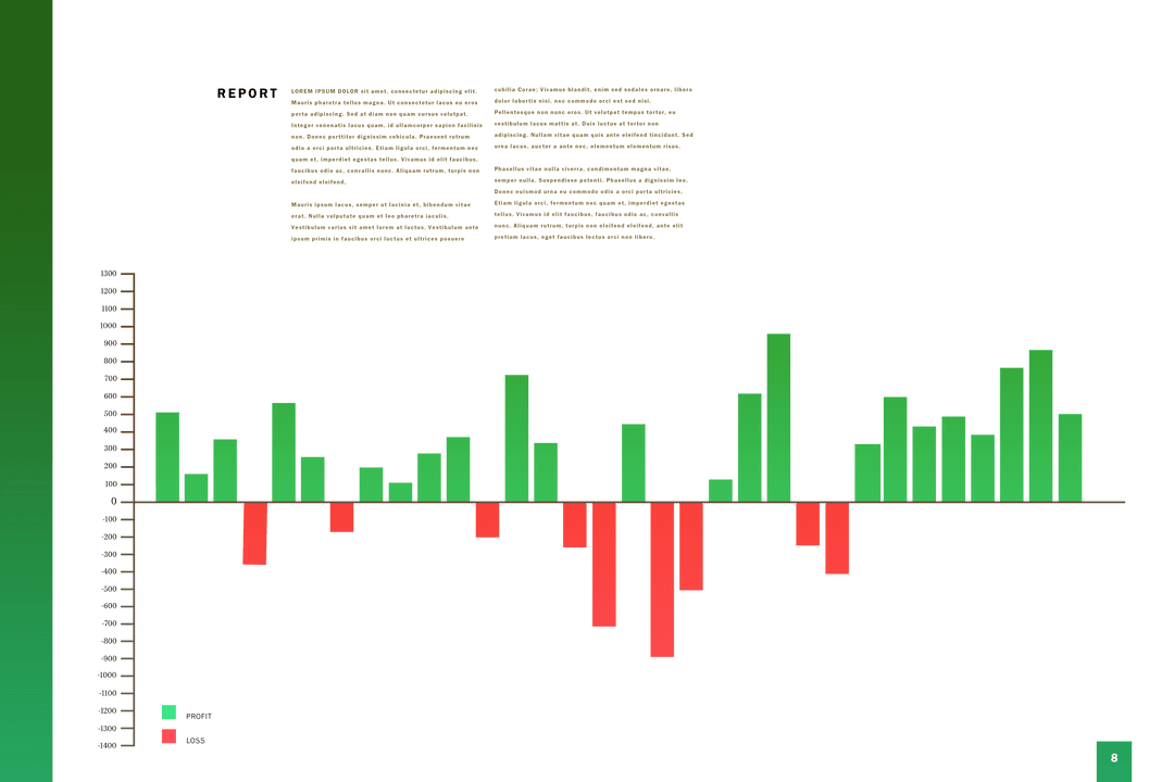 Transparent Red Green Bar Chart Data Visualization Background