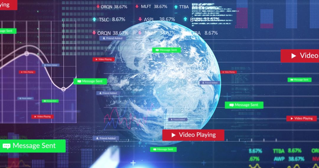 Digital Communication Over Globe with Data and Social Media Connectivity