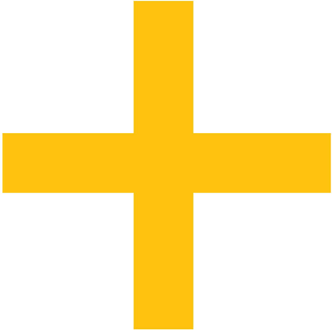 Yellow Cross Symbol on Transparent Background Illustration