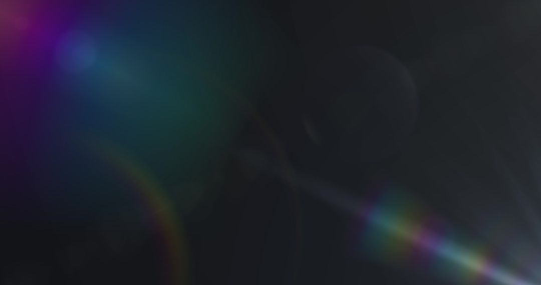 Abstract Colorful Lens Flare with Gray Background