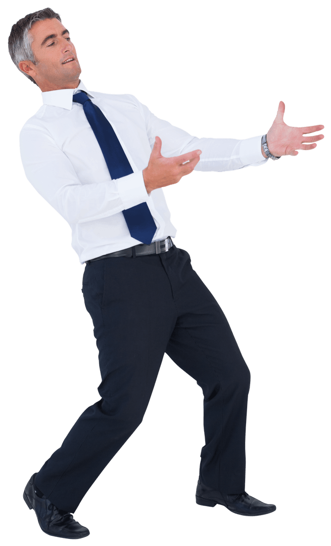 Businessman in Formal Attire Transparent Background