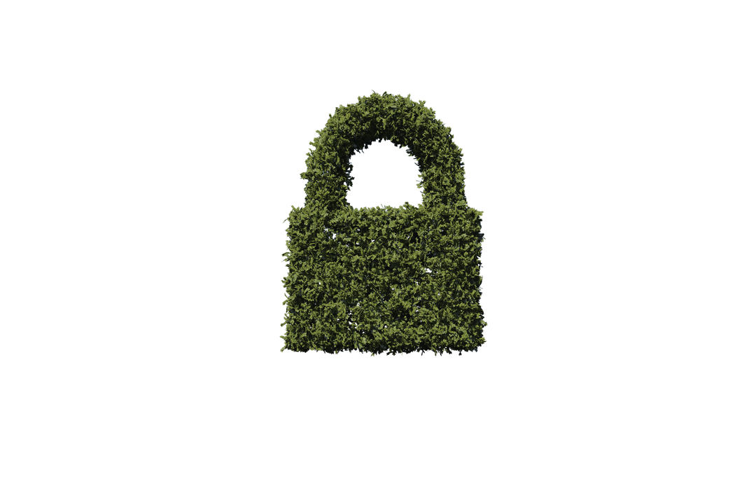 Transparent Padlock Covered in Plants Icon for Security Concepts - Download Free Stock Images Pikwizard.com