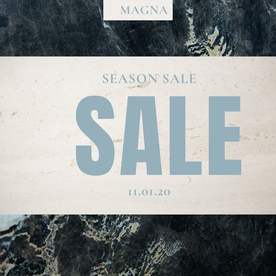 Elegant Marble-Themed Seasonal Sale Promotion