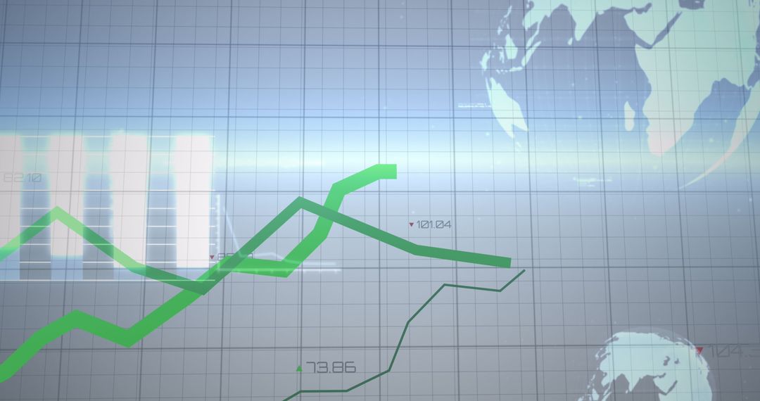 digital graphs and global data interface concept - Free Images, Stock Photos and Pictures on Pikwizard.com