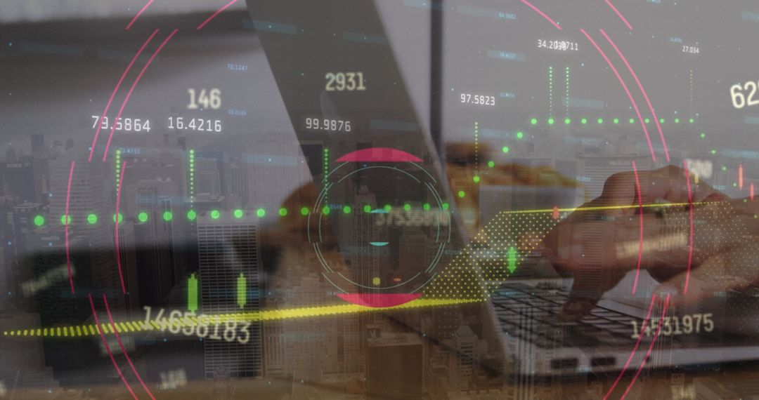 Digital Interface Displaying Stock Market Analytics and Trends