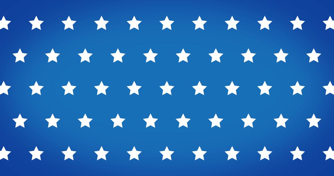 Pattern of White Stars on Blue Background