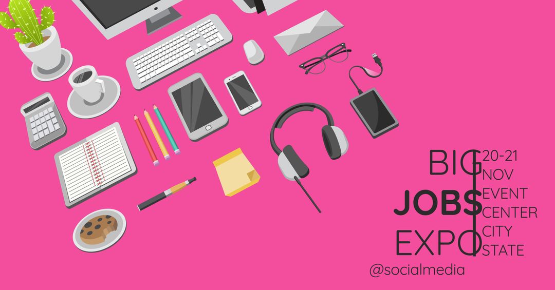 Modern Workspace Promoting Career Expo Focus on Opportunities