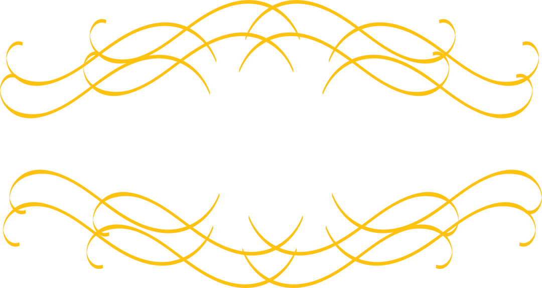 Elegant Yellow Decorative Swirls on Transparent Background - Download Free Stock Images Pikwizard.com