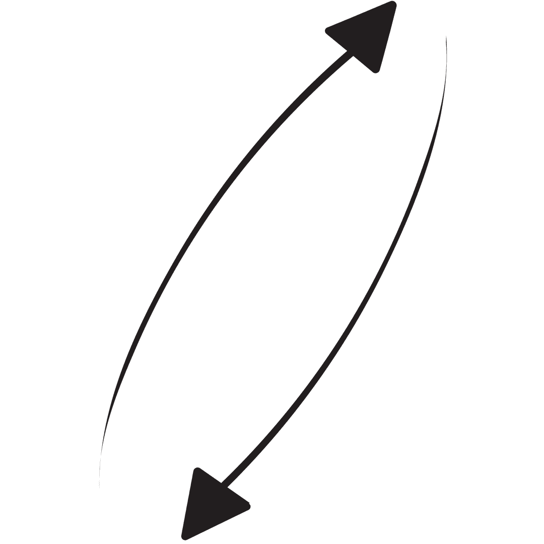 Curved Black Arrows Transparent Background