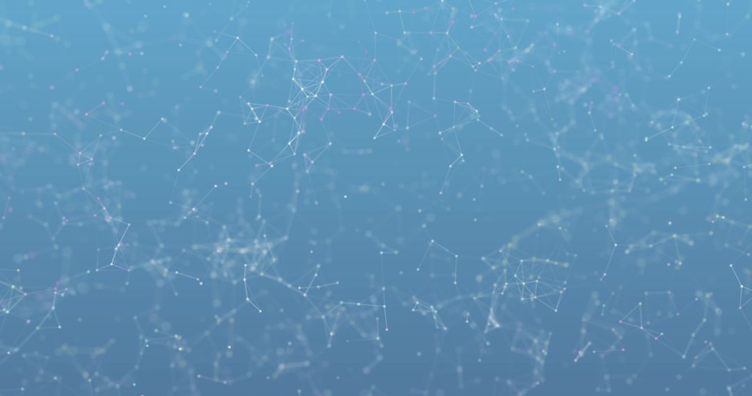 Abstract Plexus Network on Blue Background