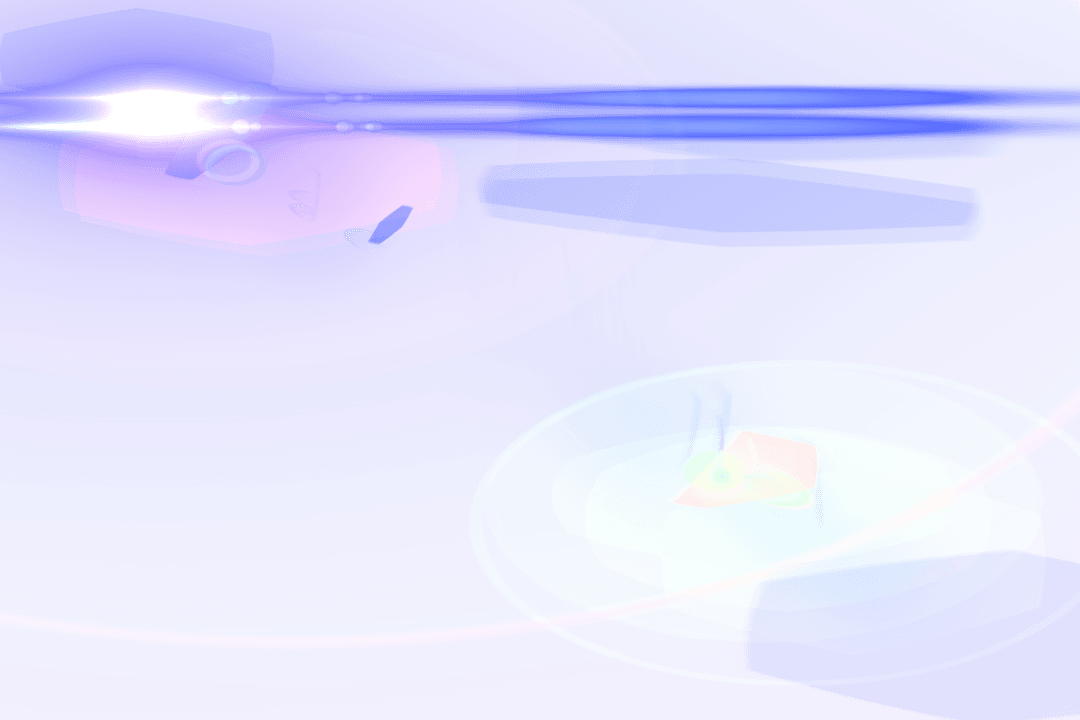 Blue Light Effects with Copy Space Transparent Decorative