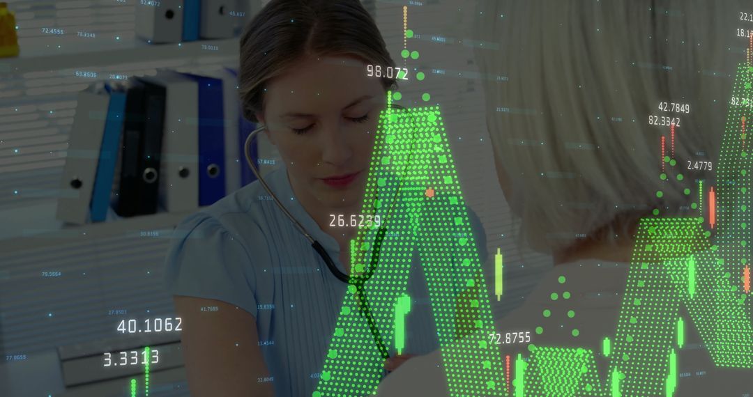 Healthcare Consultation with Digital Financial Data Overlay