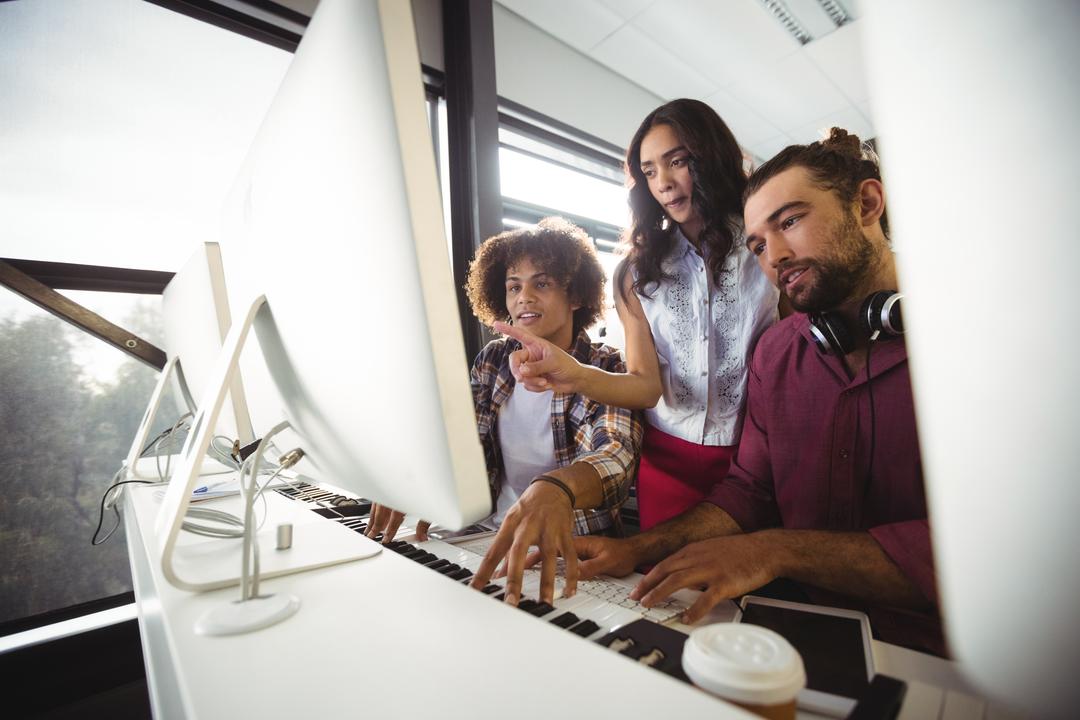 Image of three people working together in an office - Why is it so important to find language that resonates with your audience - Image