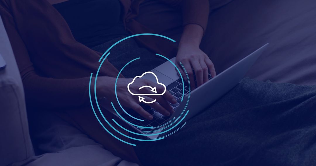 Digital Cloud Computing Concept with Seamless Integration