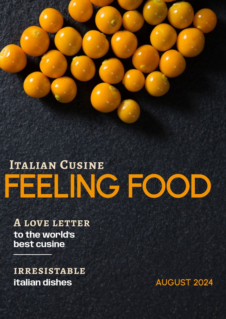 Yellow Tomatoes and Italian Cuisine Concept with Food Typography - Download Free Stock Templates Pikwizard.com