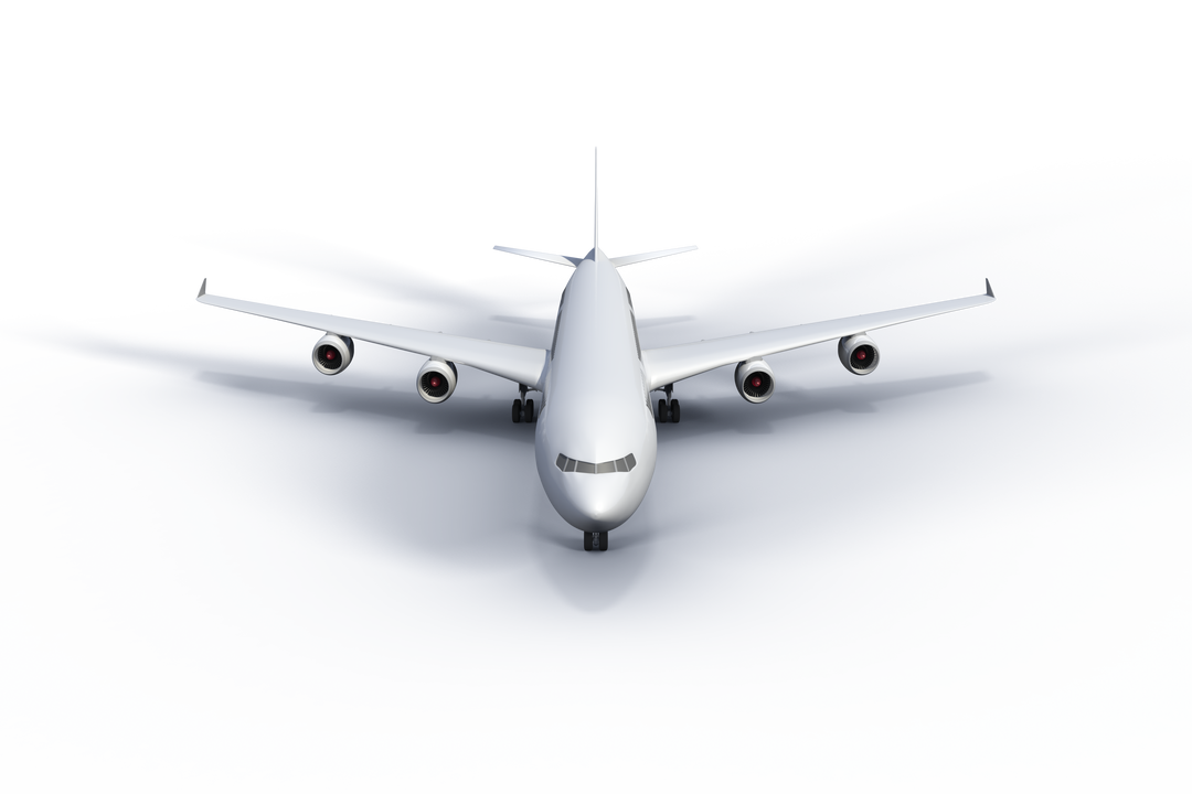 Digital Illustration of White Airplane on Transparent Background - Download Free Stock Images Pikwizard.com