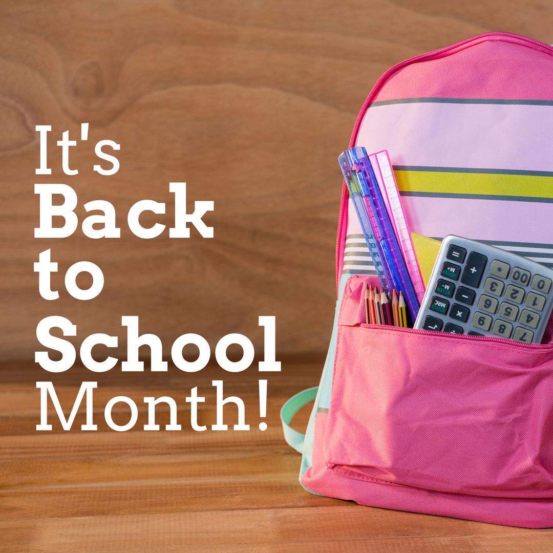 Back to School Concept with Backpack and Supplies