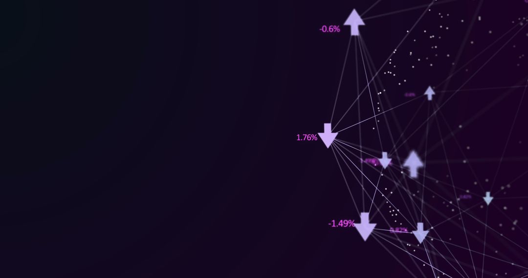 Abstract Digital Data Visualization with Stock Market Arrows and Graph - Free Images, Stock Photos and Pictures on Pikwizard.com